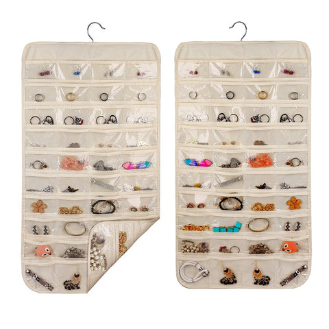 Double-Sided Hanging Jewellery Organiser