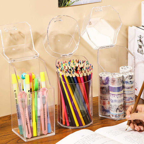 Transparent Stationary Holder - Little Home Hacks