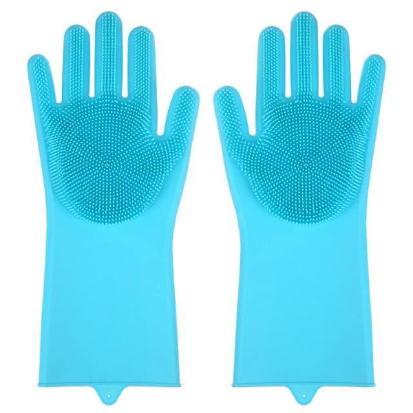 2pcs Silicone Washing Gloves - Little Home Hacks